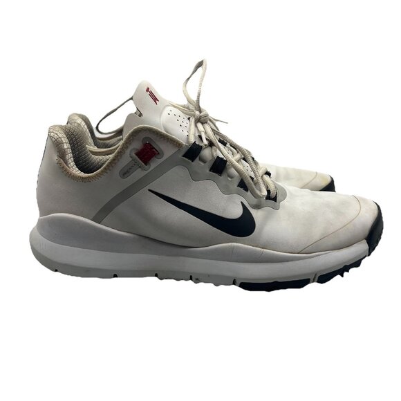 Nike Tiger Woods TW13 Men\'s 11.5 Golf Shoes 2012 White Red Rare 532622-100 main image 11